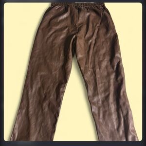 Love tree Brown Leather Pants